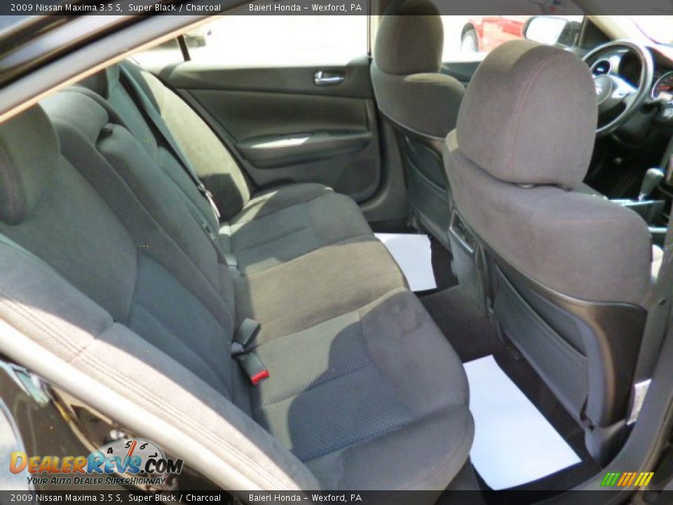 2009 Nissan Maxima 3.5 S Super Black / Charcoal Photo #12