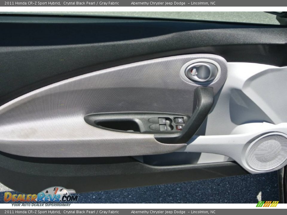 2011 Honda CR-Z Sport Hybrid Crystal Black Pearl / Gray Fabric Photo #10