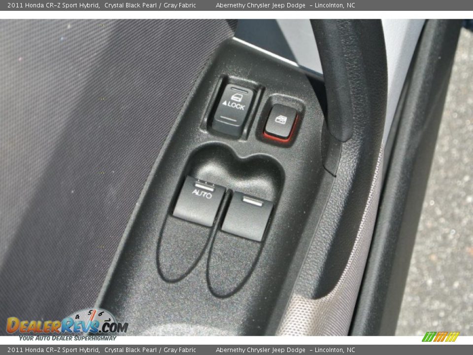 2011 Honda CR-Z Sport Hybrid Crystal Black Pearl / Gray Fabric Photo #11