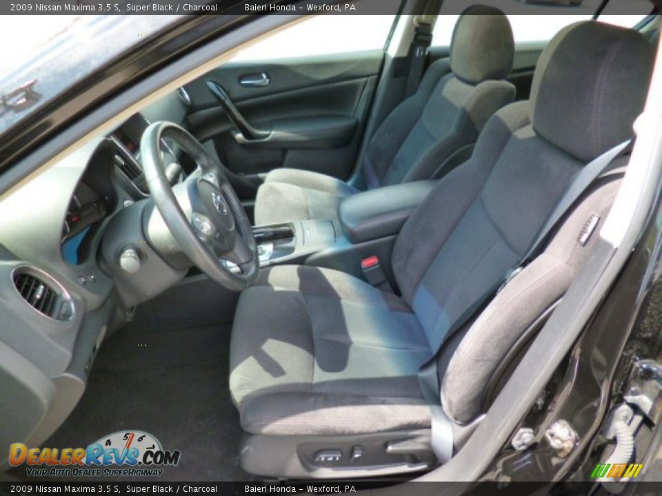 2009 Nissan Maxima 3.5 S Super Black / Charcoal Photo #15