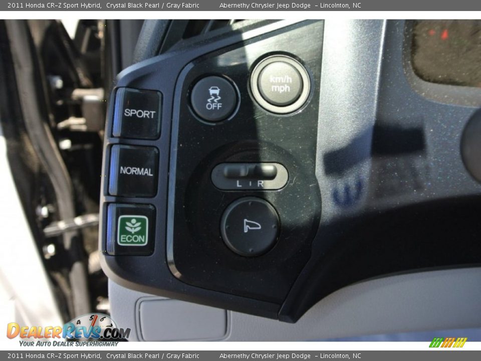 2011 Honda CR-Z Sport Hybrid Crystal Black Pearl / Gray Fabric Photo #12