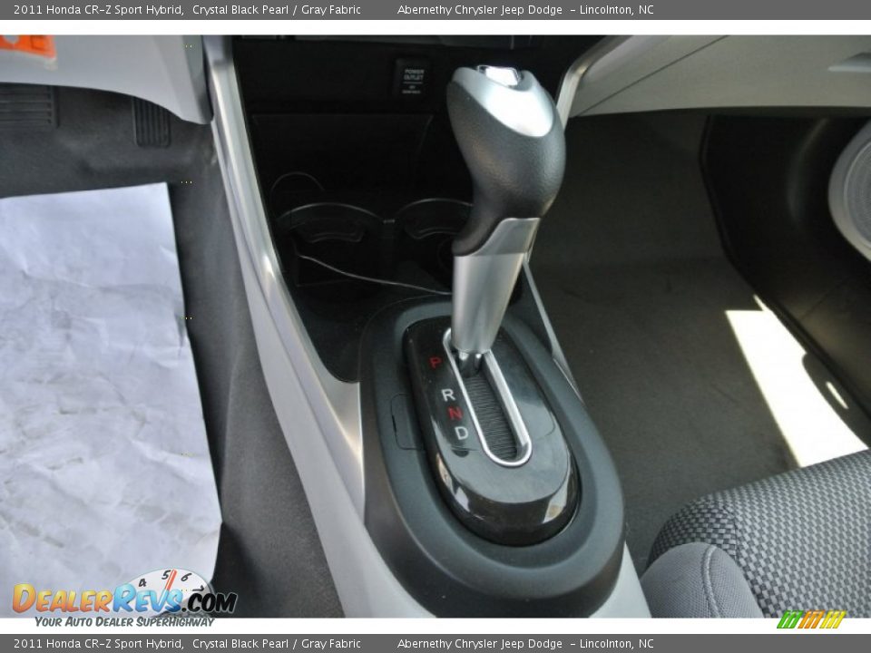2011 Honda CR-Z Sport Hybrid Crystal Black Pearl / Gray Fabric Photo #13