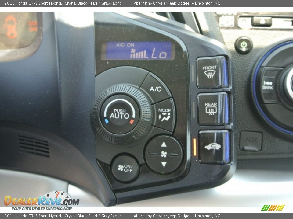2011 Honda CR-Z Sport Hybrid Crystal Black Pearl / Gray Fabric Photo #14