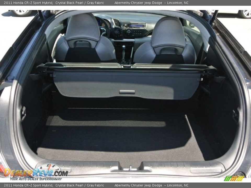 2011 Honda CR-Z Sport Hybrid Crystal Black Pearl / Gray Fabric Photo #18
