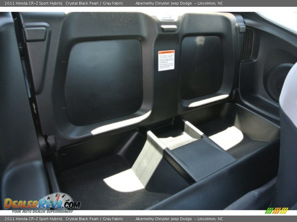 2011 Honda CR-Z Sport Hybrid Crystal Black Pearl / Gray Fabric Photo #19