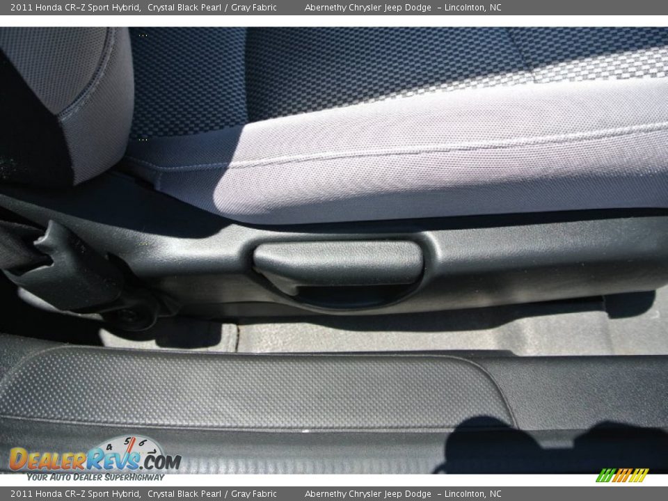 2011 Honda CR-Z Sport Hybrid Crystal Black Pearl / Gray Fabric Photo #21