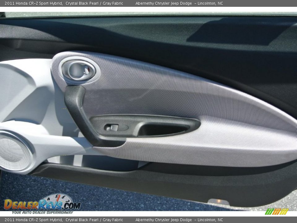 2011 Honda CR-Z Sport Hybrid Crystal Black Pearl / Gray Fabric Photo #22