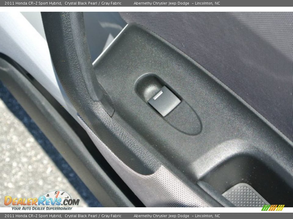 2011 Honda CR-Z Sport Hybrid Crystal Black Pearl / Gray Fabric Photo #23