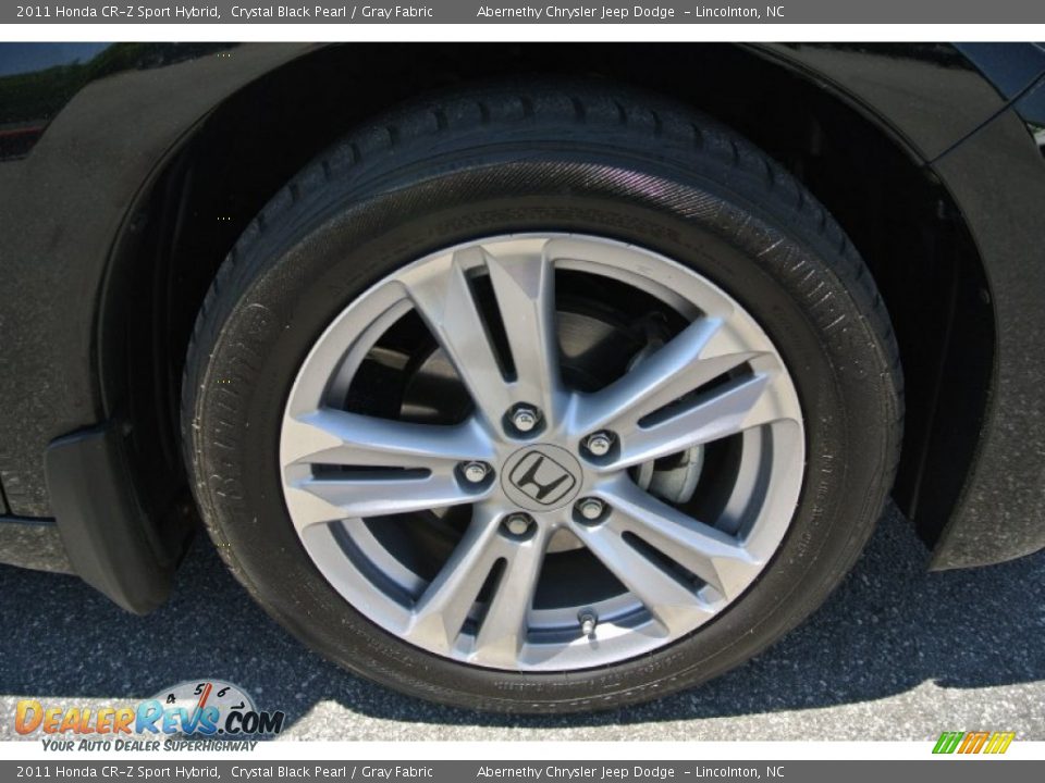 2011 Honda CR-Z Sport Hybrid Crystal Black Pearl / Gray Fabric Photo #24