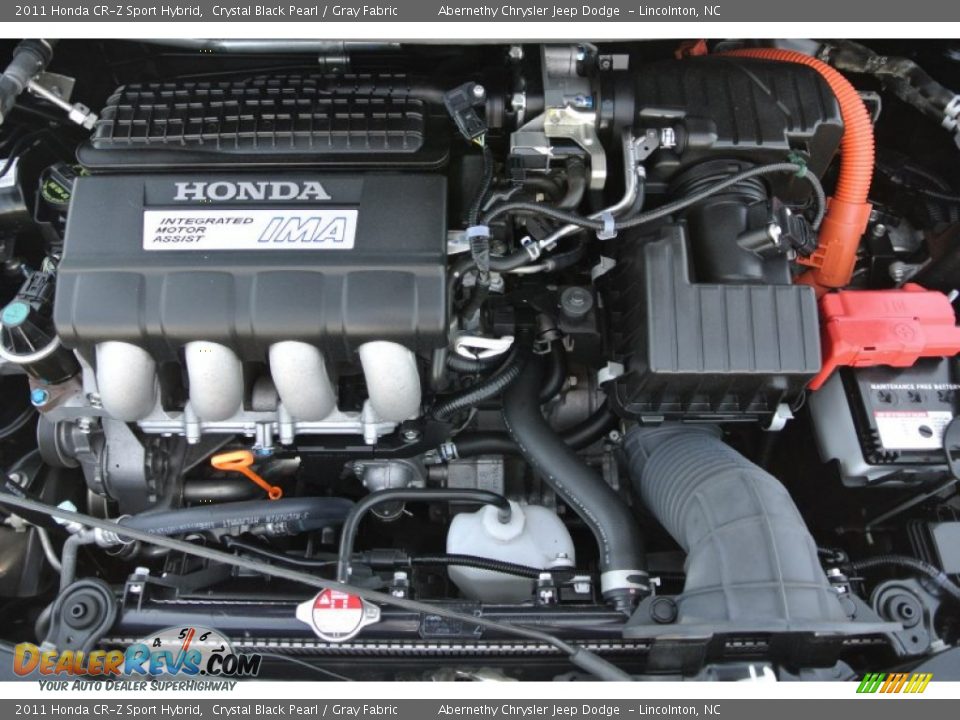 2011 Honda CR-Z Sport Hybrid Crystal Black Pearl / Gray Fabric Photo #25
