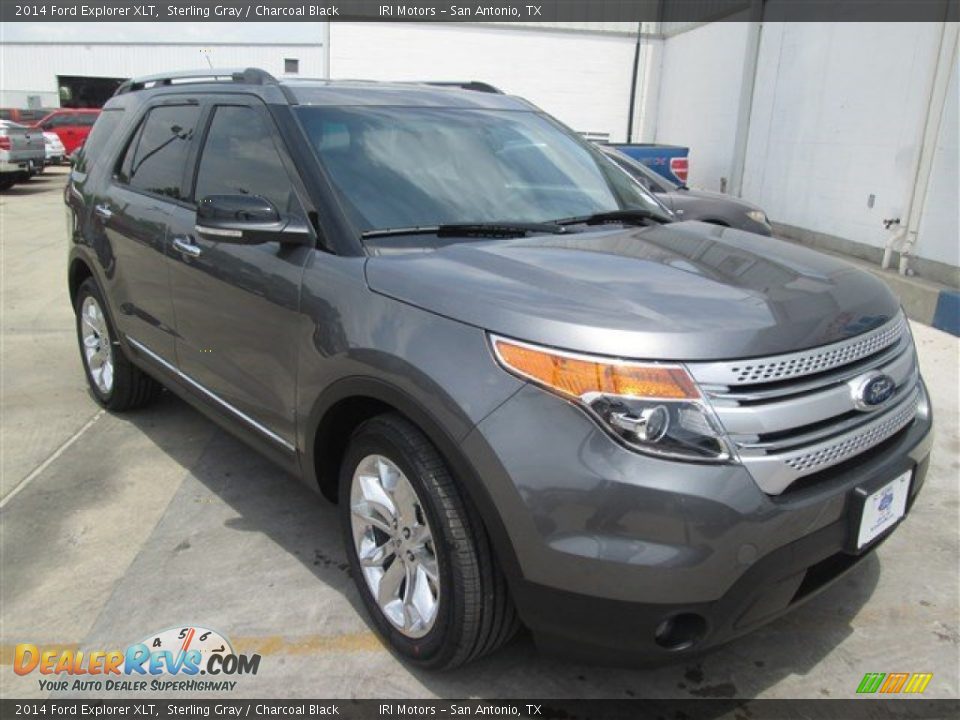 2014 Ford Explorer XLT Sterling Gray / Charcoal Black Photo #2