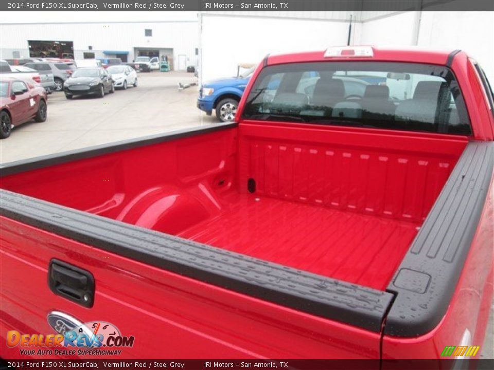 2014 Ford F150 XL SuperCab Vermillion Red / Steel Grey Photo #8