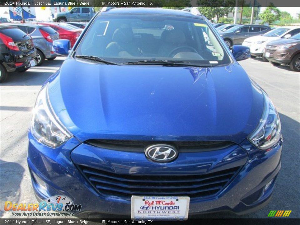 2014 Hyundai Tucson SE Laguna Blue / Beige Photo #2
