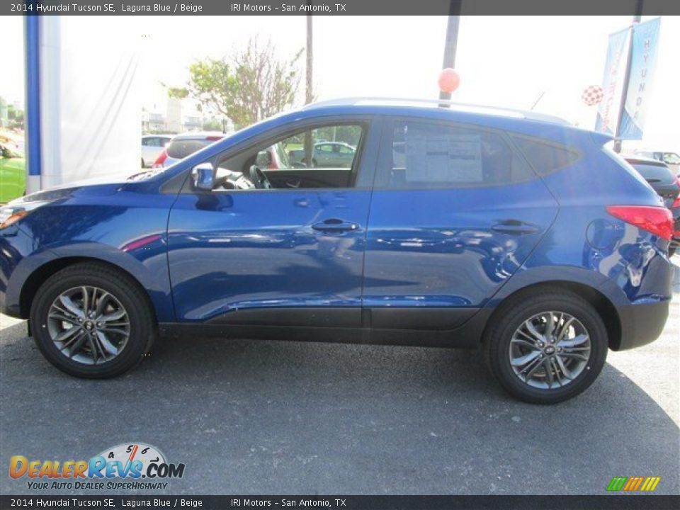 2014 Hyundai Tucson SE Laguna Blue / Beige Photo #3