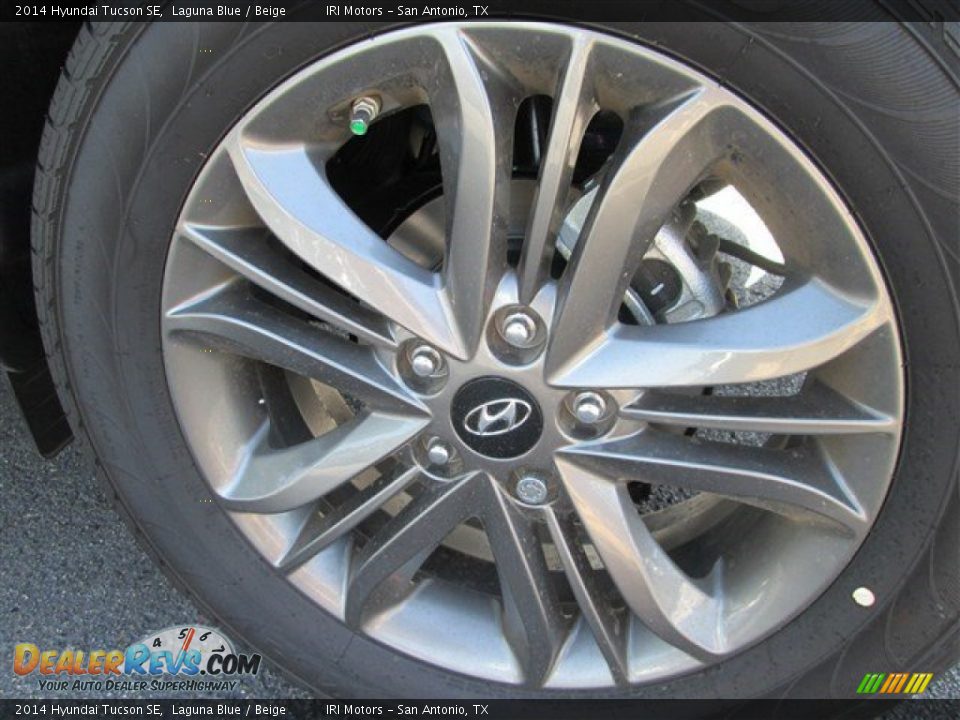 2014 Hyundai Tucson SE Laguna Blue / Beige Photo #4