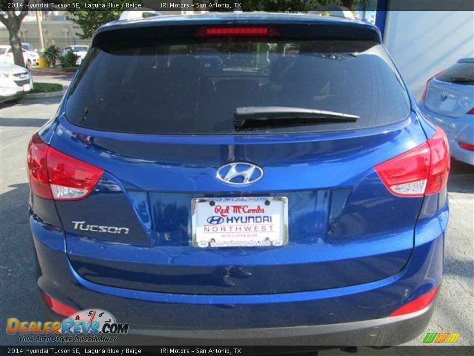 2014 Hyundai Tucson SE Laguna Blue / Beige Photo #5