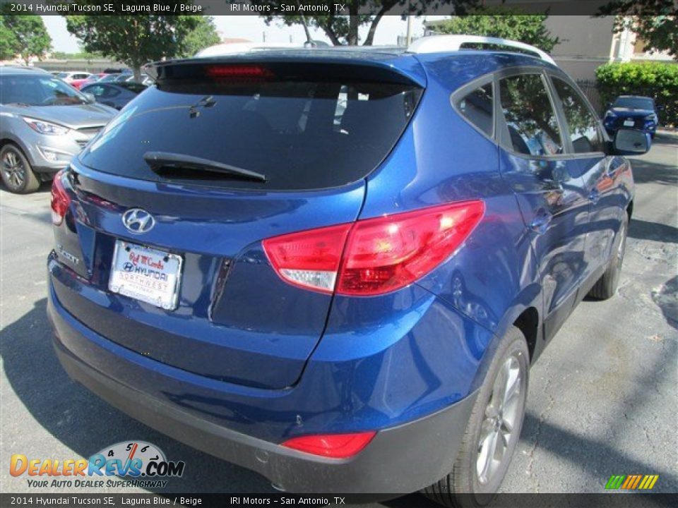 2014 Hyundai Tucson SE Laguna Blue / Beige Photo #7