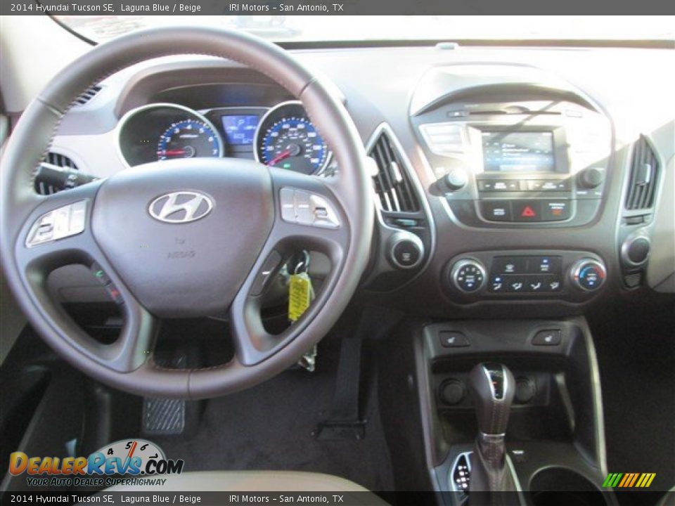 2014 Hyundai Tucson SE Laguna Blue / Beige Photo #10