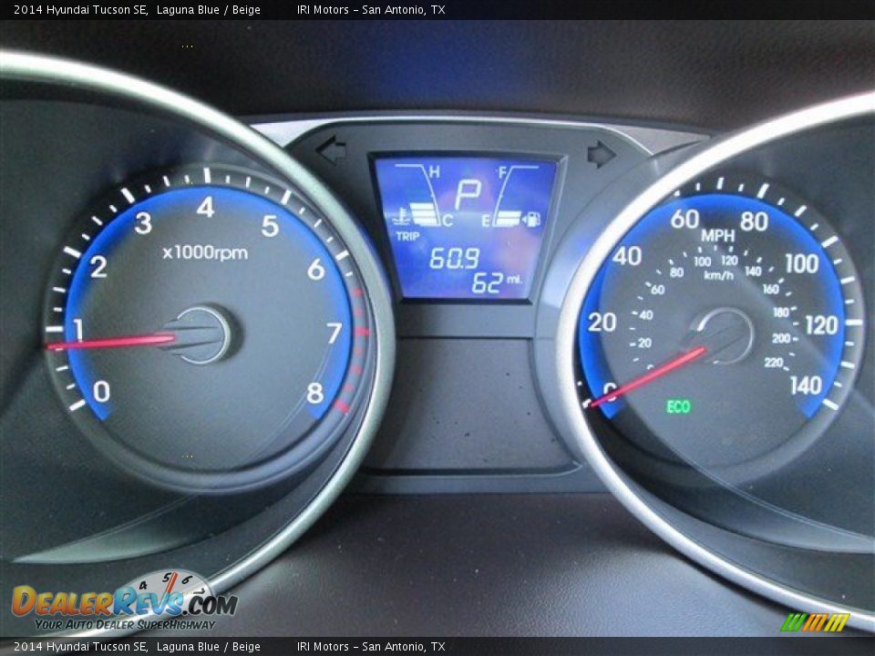 2014 Hyundai Tucson SE Laguna Blue / Beige Photo #18