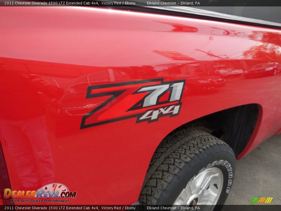2011 Chevrolet Silverado 1500 LTZ Extended Cab 4x4 Victory Red / Ebony Photo #10