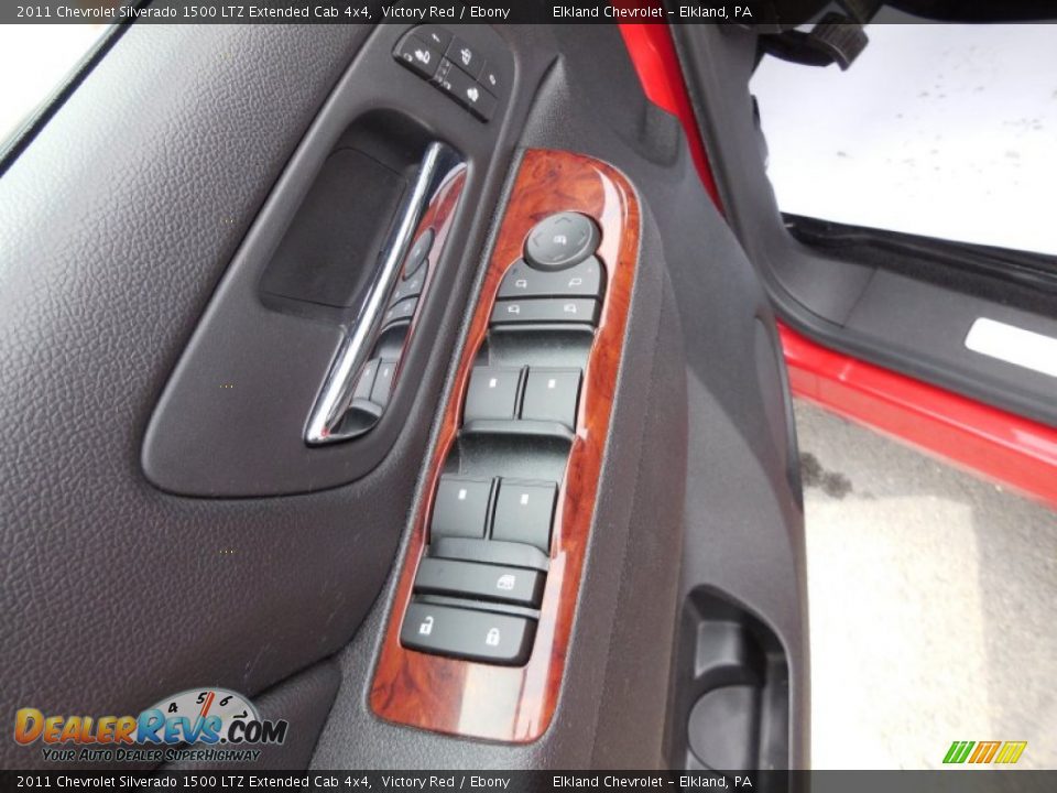 2011 Chevrolet Silverado 1500 LTZ Extended Cab 4x4 Victory Red / Ebony Photo #15