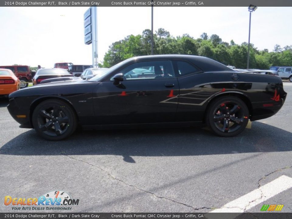 2014 Dodge Challenger R/T Black / Dark Slate Gray Photo #5