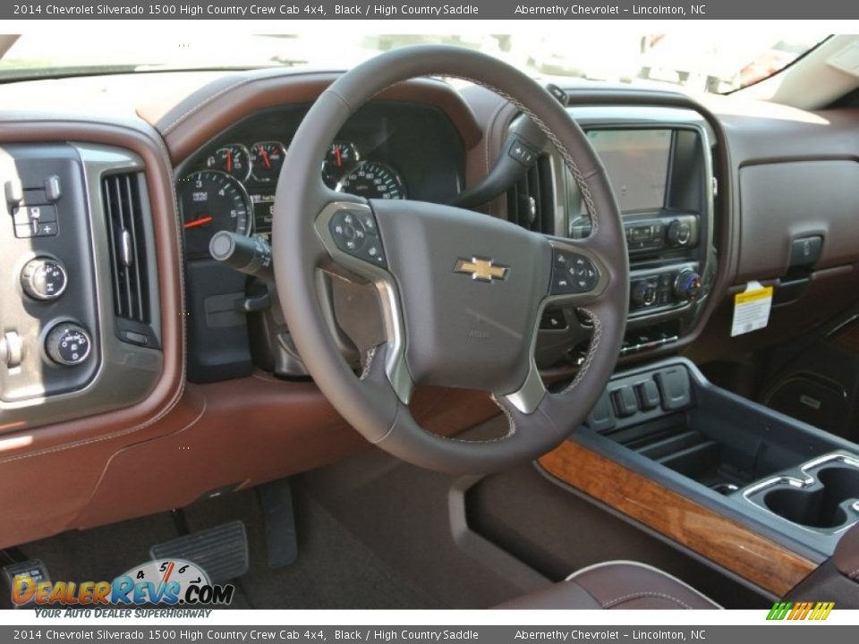 2014 Chevrolet Silverado 1500 High Country Crew Cab 4x4 Black / High Country Saddle Photo #22