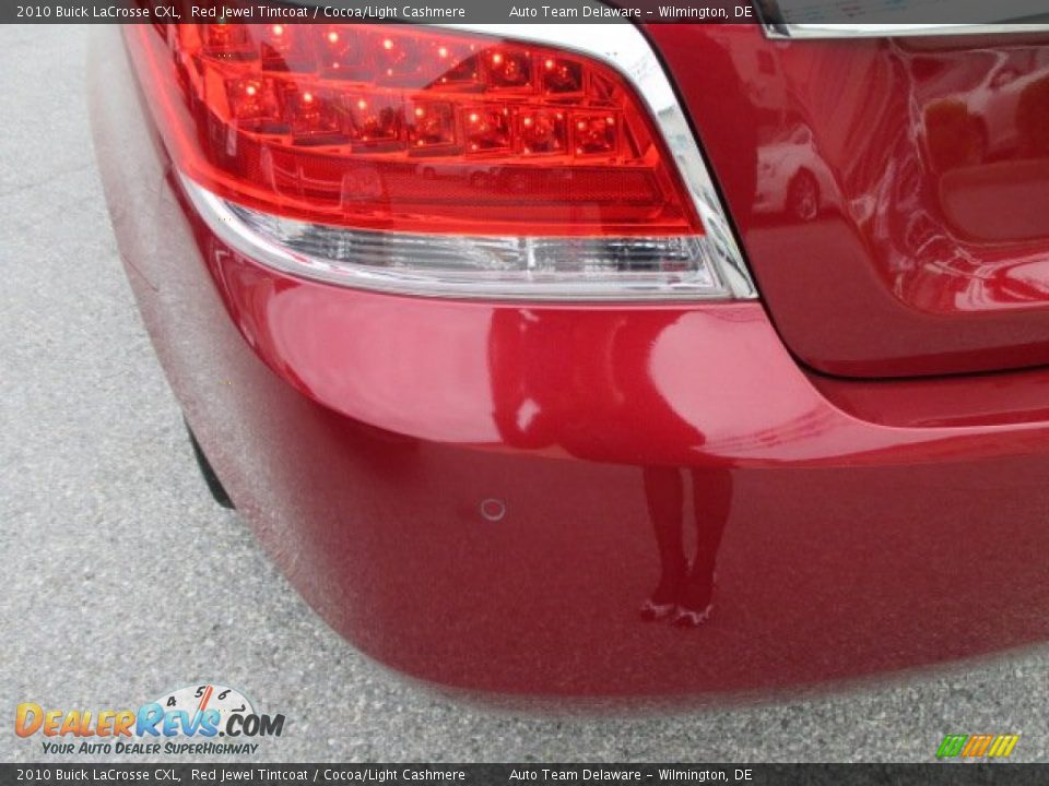 2010 Buick LaCrosse CXL Red Jewel Tintcoat / Cocoa/Light Cashmere Photo #26