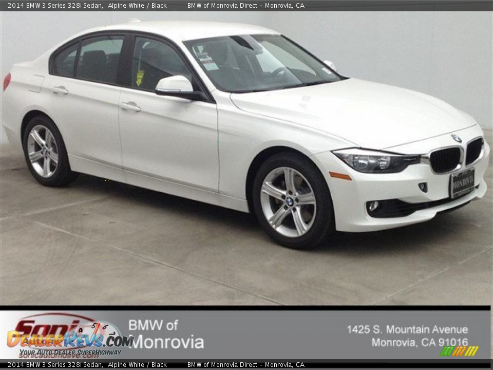 2014 BMW 3 Series 328i Sedan Alpine White / Black Photo #1