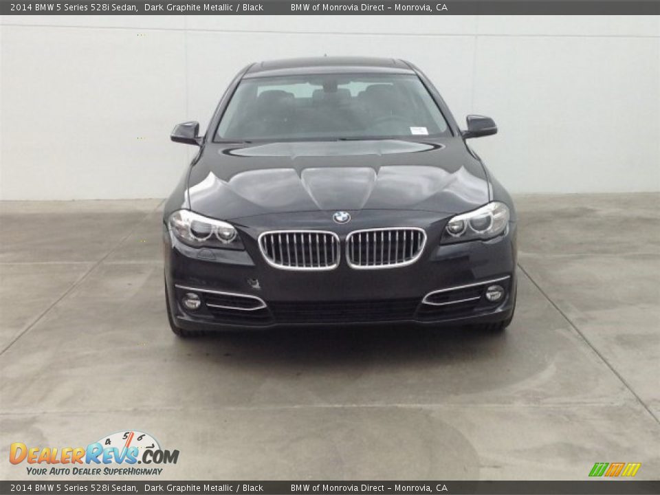 2014 BMW 5 Series 528i Sedan Dark Graphite Metallic / Black Photo #3