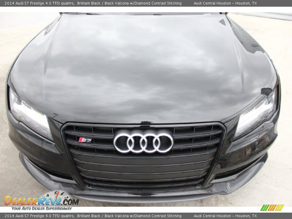 2014 Audi S7 Prestige 4.0 TFSI quattro Brilliant Black / Black Valcona w/Diamond Contrast Stitching Photo #2