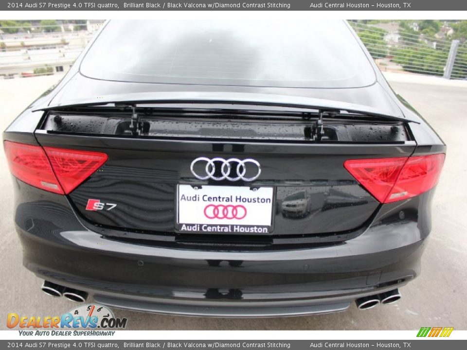 2014 Audi S7 Prestige 4.0 TFSI quattro Brilliant Black / Black Valcona w/Diamond Contrast Stitching Photo #8