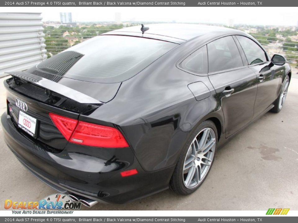 2014 Audi S7 Prestige 4.0 TFSI quattro Brilliant Black / Black Valcona w/Diamond Contrast Stitching Photo #9