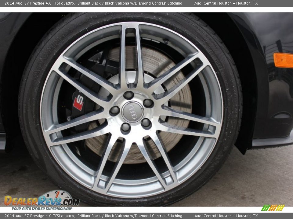 2014 Audi S7 Prestige 4.0 TFSI quattro Brilliant Black / Black Valcona w/Diamond Contrast Stitching Photo #11
