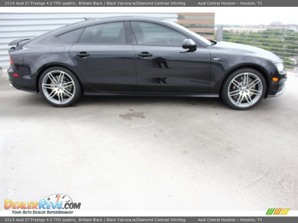 2014 Audi S7 Prestige 4.0 TFSI quattro Brilliant Black / Black Valcona w/Diamond Contrast Stitching Photo #12