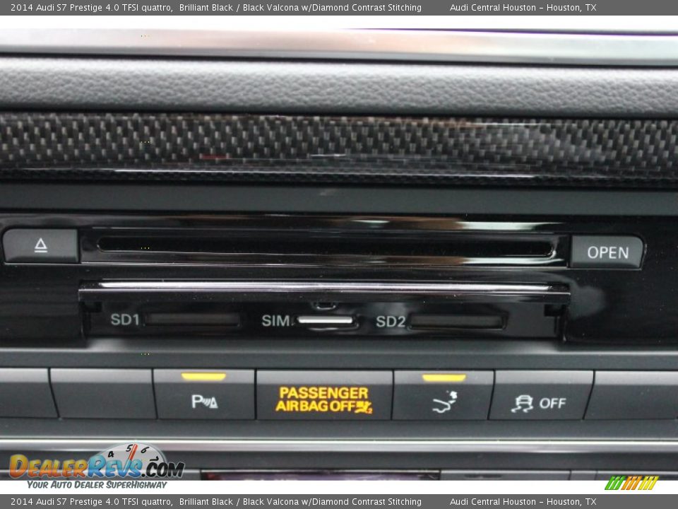 2014 Audi S7 Prestige 4.0 TFSI quattro Brilliant Black / Black Valcona w/Diamond Contrast Stitching Photo #23