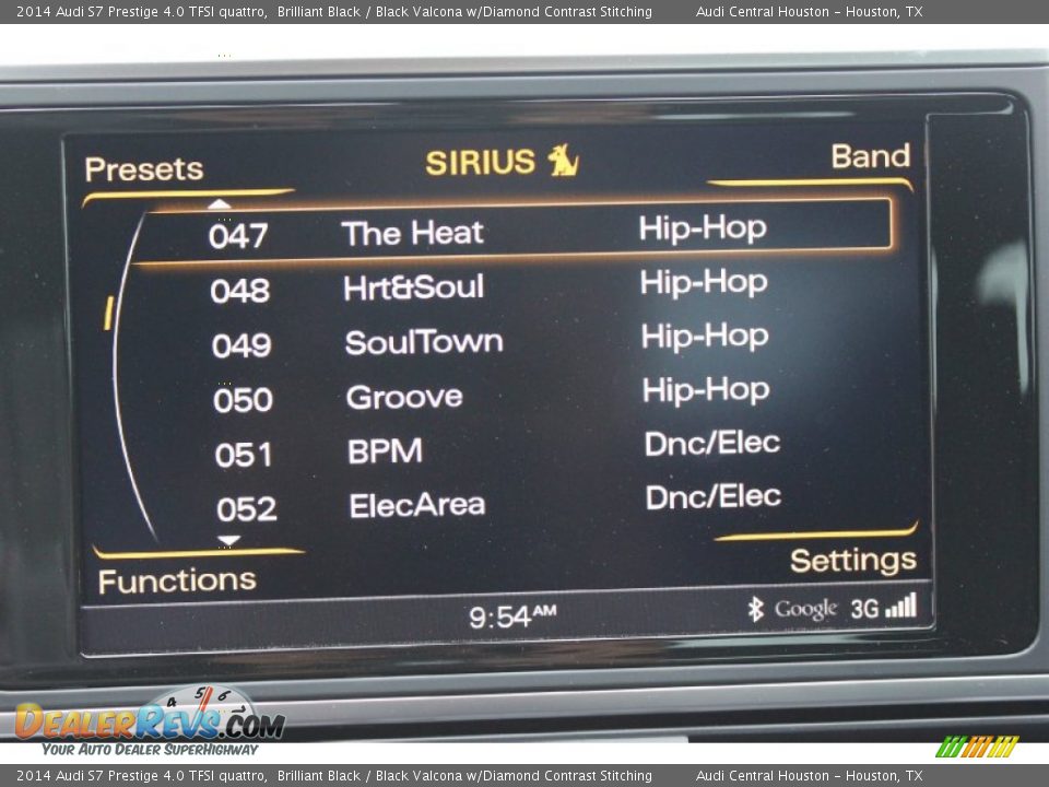 2014 Audi S7 Prestige 4.0 TFSI quattro Brilliant Black / Black Valcona w/Diamond Contrast Stitching Photo #30
