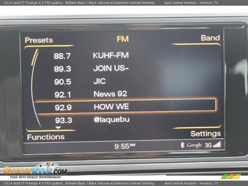 2014 Audi S7 Prestige 4.0 TFSI quattro Brilliant Black / Black Valcona w/Diamond Contrast Stitching Photo #31
