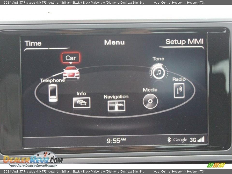 2014 Audi S7 Prestige 4.0 TFSI quattro Brilliant Black / Black Valcona w/Diamond Contrast Stitching Photo #33