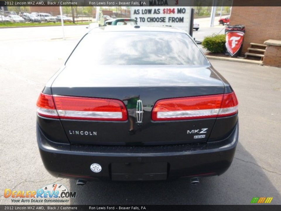 2012 Lincoln MKZ AWD Black / Cashmere Photo #7