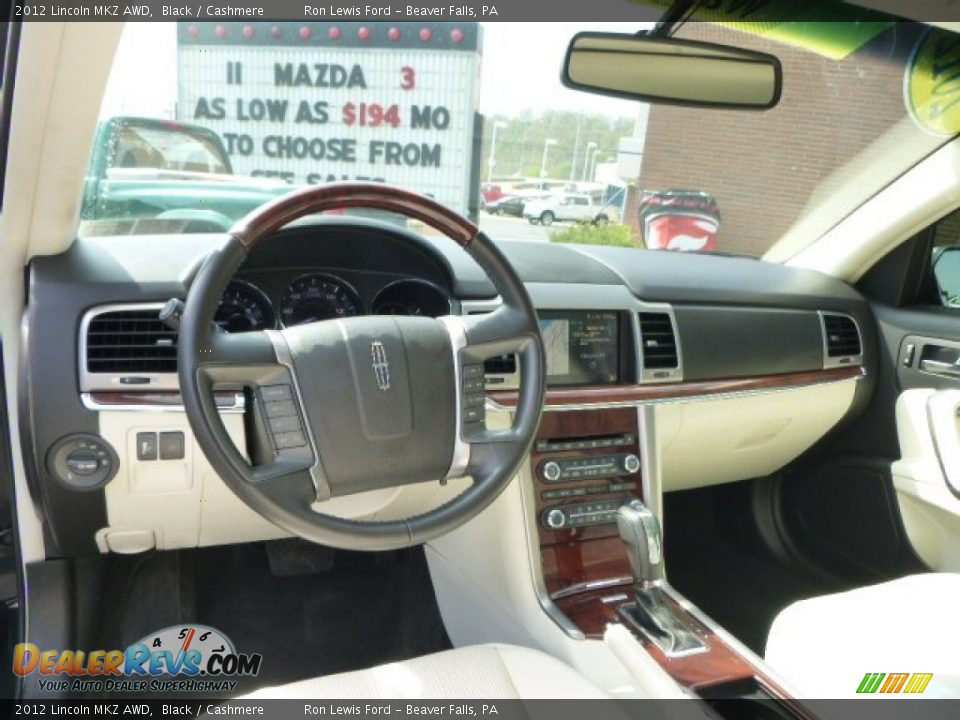 2012 Lincoln MKZ AWD Black / Cashmere Photo #12