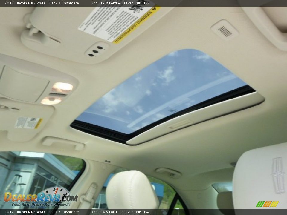 2012 Lincoln MKZ AWD Black / Cashmere Photo #14