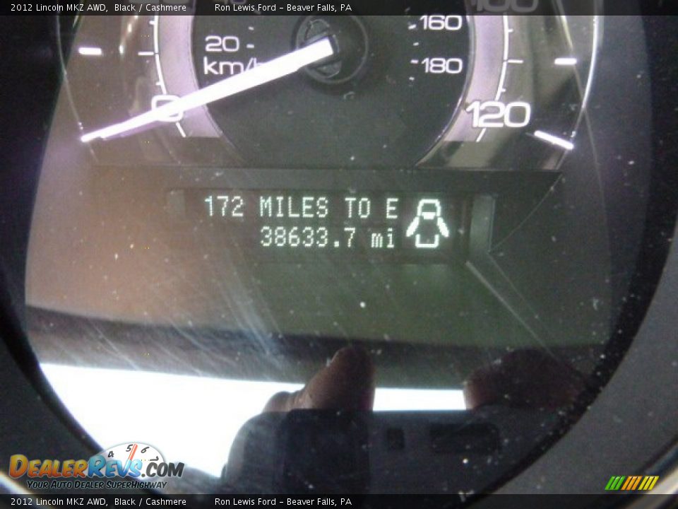 2012 Lincoln MKZ AWD Black / Cashmere Photo #19