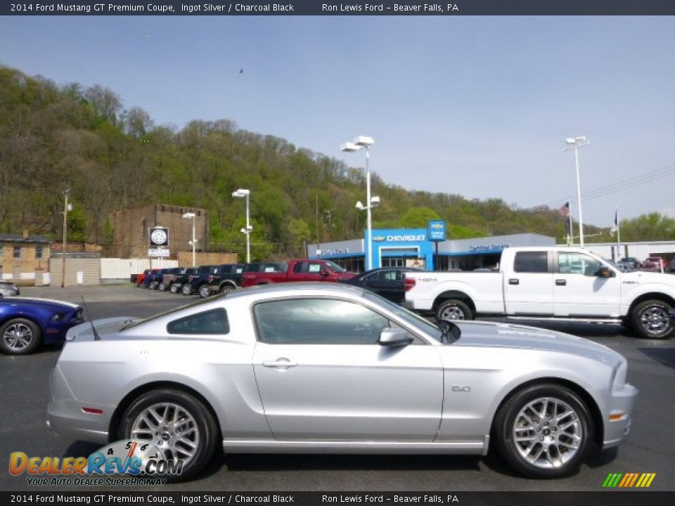 2014 Ford Mustang GT Premium Coupe Ingot Silver / Charcoal Black Photo #1