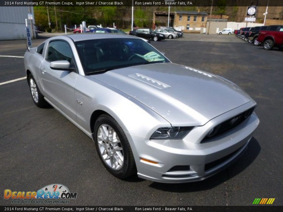2014 Ford Mustang GT Premium Coupe Ingot Silver / Charcoal Black Photo #2