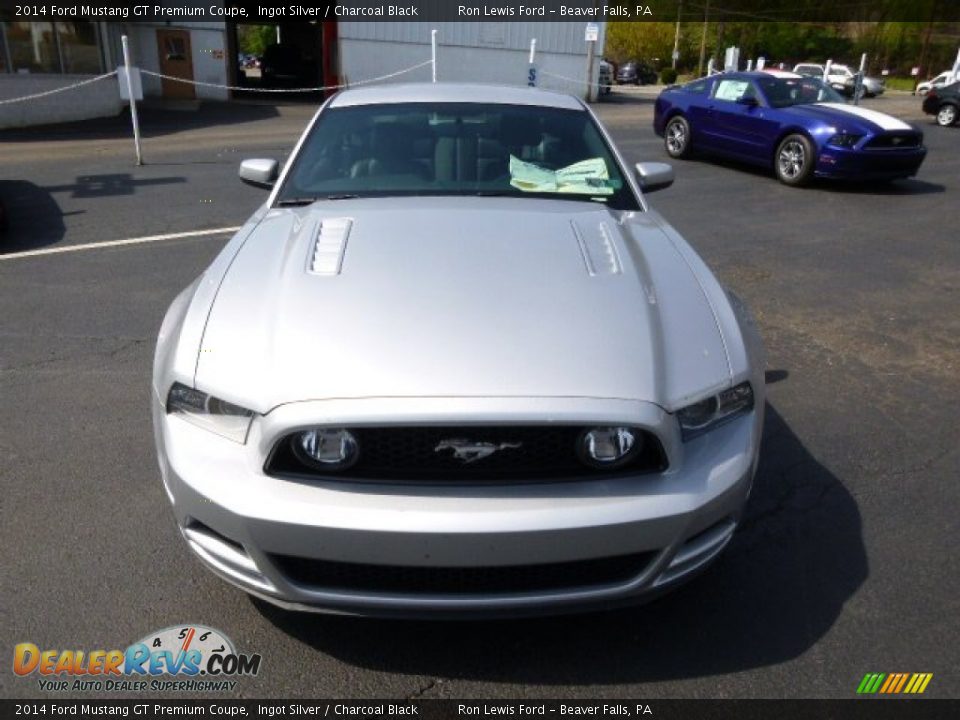 2014 Ford Mustang GT Premium Coupe Ingot Silver / Charcoal Black Photo #3
