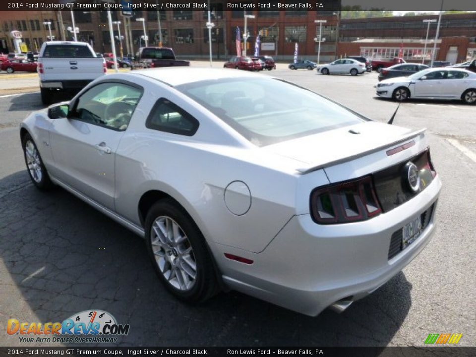 2014 Ford Mustang GT Premium Coupe Ingot Silver / Charcoal Black Photo #6