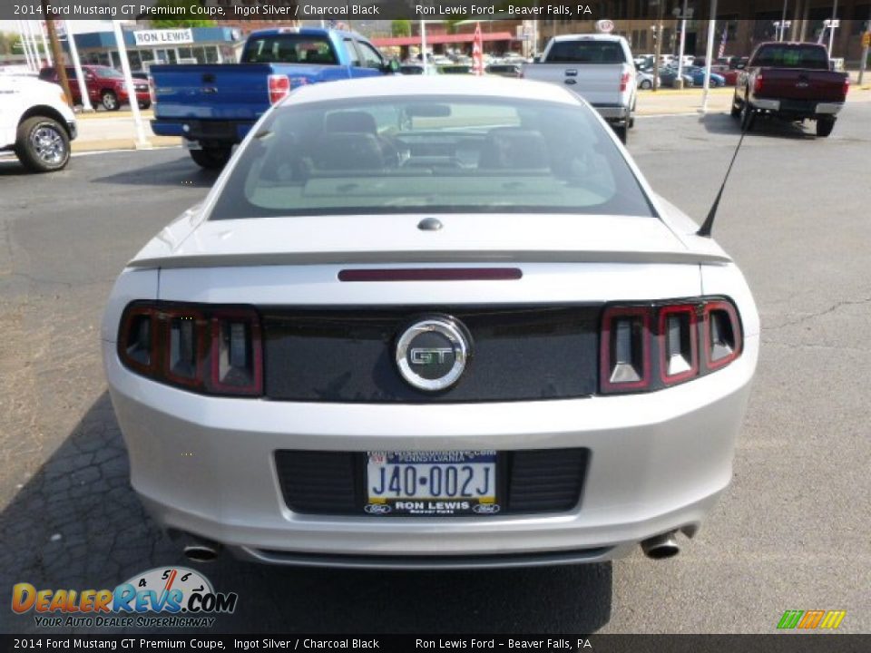 2014 Ford Mustang GT Premium Coupe Ingot Silver / Charcoal Black Photo #7