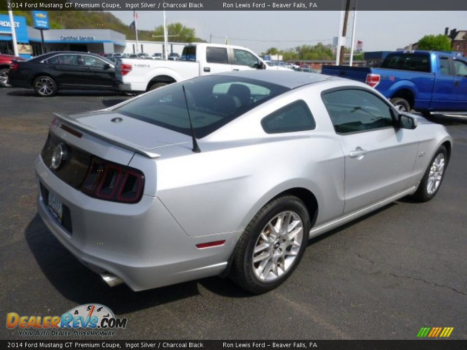 2014 Ford Mustang GT Premium Coupe Ingot Silver / Charcoal Black Photo #8