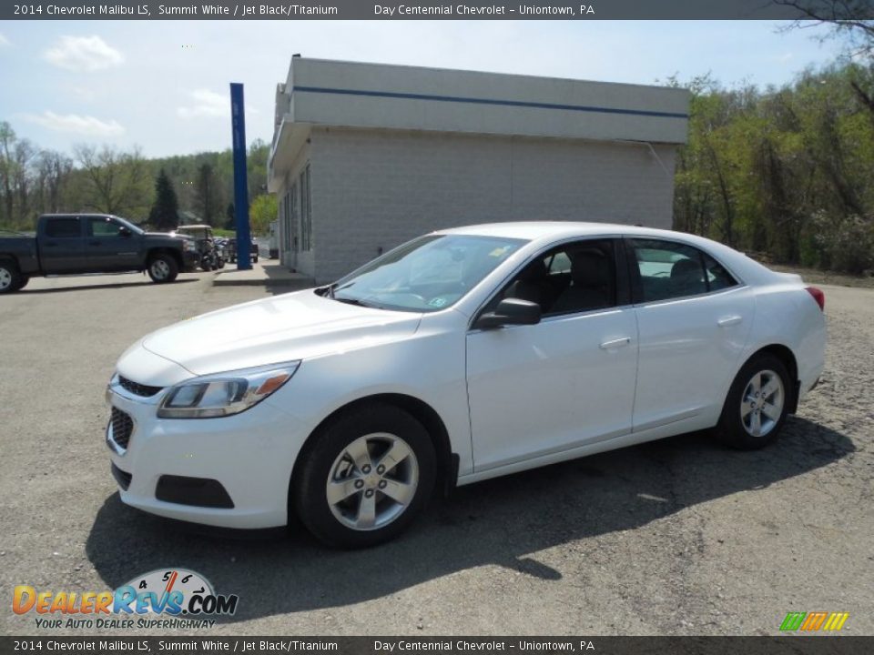 2014 Chevrolet Malibu LS Summit White / Jet Black/Titanium Photo #1